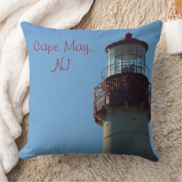Close-up vuurtoren Cape May, NJ Kussen