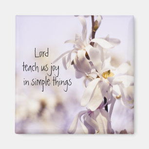 Close-up Witte Dogwood bloesem kunst foto Magneet