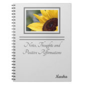 Close-up Zonnebloemblaadjes Dauwdruppels 6.5x8.75 Notitieboek (Voorkant)