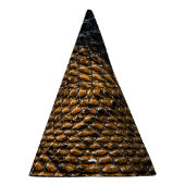 Close-up zwarte slang huidtextuur feesthoedjes (Rechts)