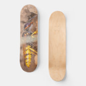 Close-upfoto van een wesp persoonlijk skateboard (Voorkant)