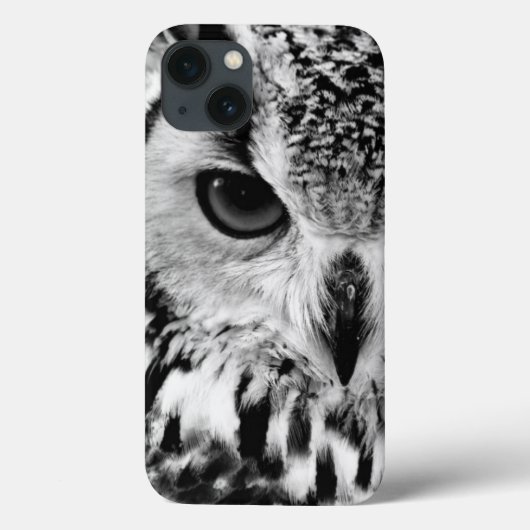 Close-upportret van Oehoe Case-Mate iPhone Case (Achterkant)