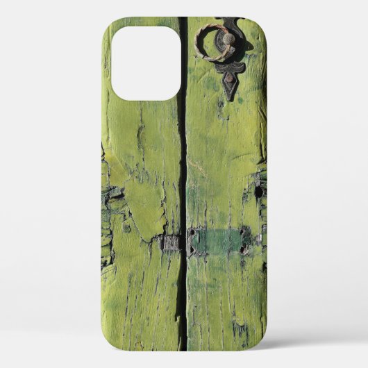 Closed brown wooden 2-panel door Case-Mate iPhone case (Achterkant)