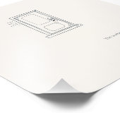 Closed Door/ Minimal Line Art/ Wall Art Foto Afdruk (Hoek)