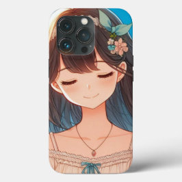 Closed Eyes Girl　iPhone / iPad ケース Case-Mate iPhone Case