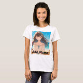 Closed Eyes Girl T-shirt (Voorkant volledig)