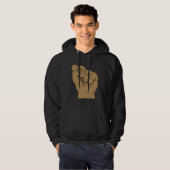 Closed Fist Resistance Opposition Hoodie (Voorkant volledig)