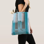 CLOSED TEAL FRENCH DOORS TOTE BAG (Dichtbij)