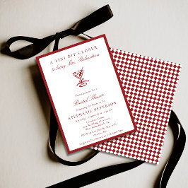 Closer to Mrs Old Money Martini Bridal Shower Kaart