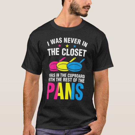 Closet Cupboard Pansexual Pans Rainbow LGBTQ Gende T-shirt (Voorkant)