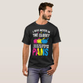 Closet Cupboard Pansexual Pans Rainbow LGBTQ Gende T-shirt (Voorkant volledig)