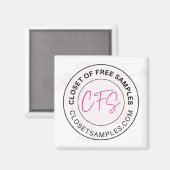 Closet of Free Samples Logo 2021 Edition Magneet (Voorkant / Achterkant)