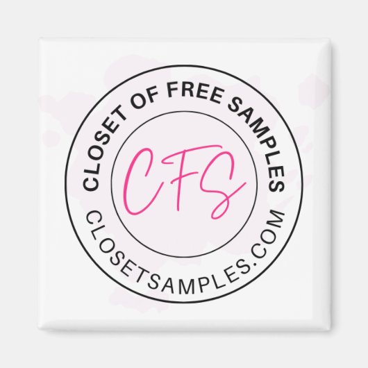 Closet of Free Samples Logo 2021 Edition Magneet (Voorkant)