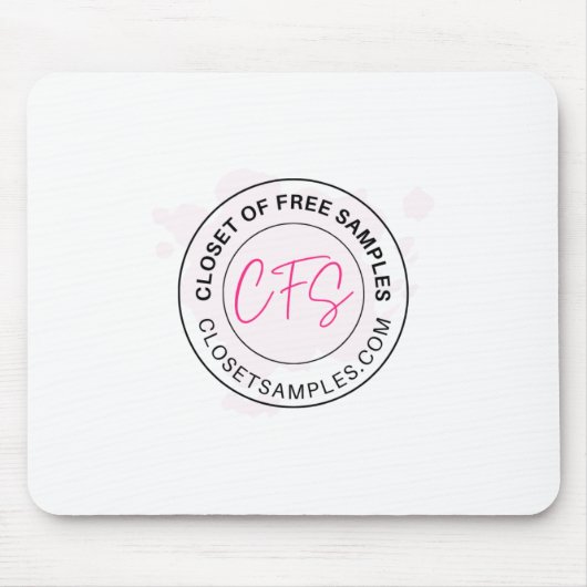Closet of Free Samples Logo 2021 Edition Muismat (Voorkant)