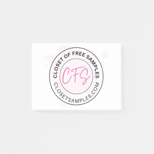 Closet of Free Samples Logo 2021 Edition Post-it® Notes (Voorkant)
