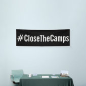 #CloseTheCamps's bold politiek protest Spandoek (Beurs)