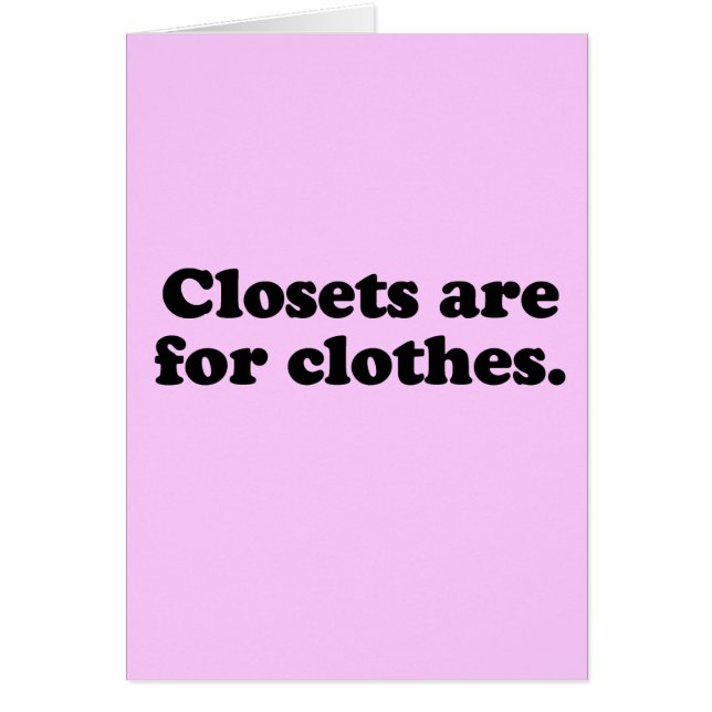 CLOSETS IS VOOR KLEDING T-SHIRT (Voorkant)