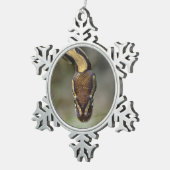 Closeup ball pythonPostcard Briefkaart Tin Sneeuwvlok Ornament (Rechts)