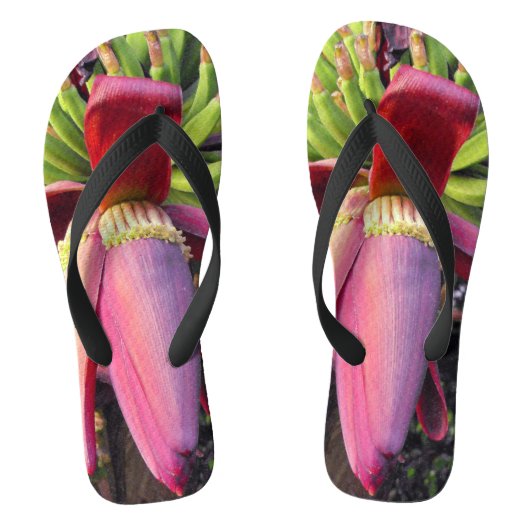Closeup Banana Flower Teenslippers (Voetbed)