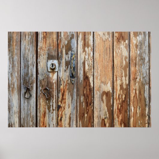 Closeup foto van bruin houten bord poster (Voorkant)