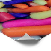 Closeup foto van gekleurd decor poster (Hoek)