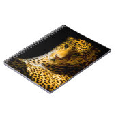 CLOSEUP FOTO VAN LEOPARD NOTITIEBOEK (Linkerzijde)