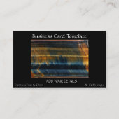 Closeup Gemstone Tiger Eye Visitekaartje (Voorkant)