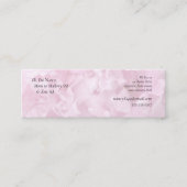 Closeup of roze peonies ma mini visitekaartje (Voorkant)