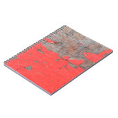 Closeup old and peeling painted wood board backgro notitieboek (Linkerzijde)