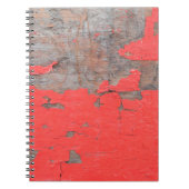 Closeup old and peeling painted wood board backgro notitieboek (Voorkant)