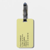 Closeup on Prague Astronomical Clock, Czech R. Bagagelabel (Achterkant verticaal)