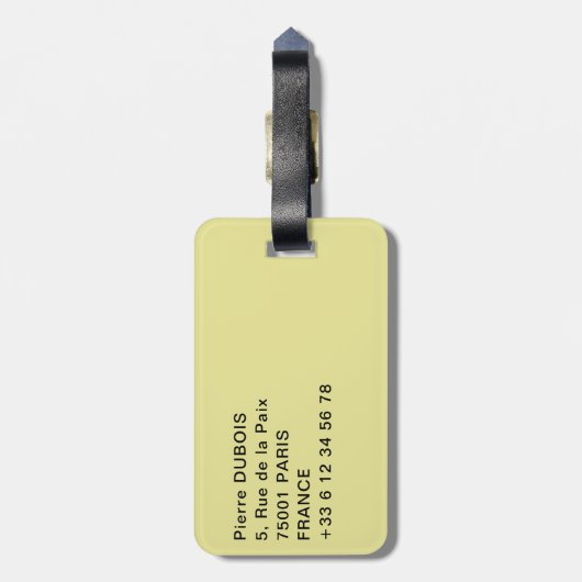 Closeup on Prague Astronomical Clock, Czech R. Bagagelabel (Achterkant verticaal)