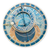 Closeup on Prague Astronomical Clock, Czech R. Keramische Knop (Voorkant)