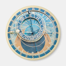 Closeup on Prague Astronomical Clock, Czech R.