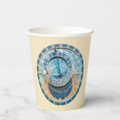 Closeup on Prague Astronomical Clock, Czech R. Papieren Bekers (Achterkant)