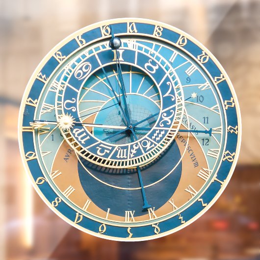 Closeup on Prague Astronomical Clock, Czech R. Raamsticker (Vel 2)