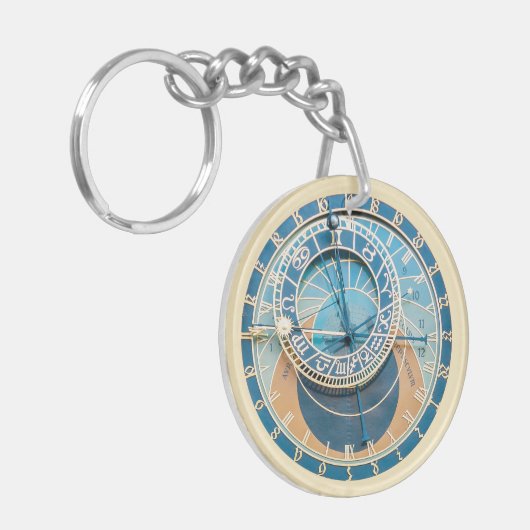 Closeup on Prague Astronomical Clock, Czech R. Sleutelhanger (Voorkant Links)