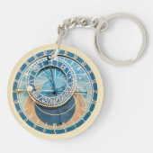 Closeup on Prague Astronomical Clock, Czech R. Sleutelhanger (Achterkant)