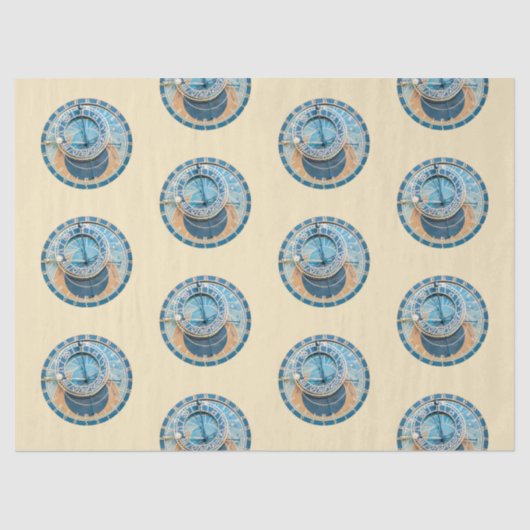 Closeup on Prague Astronomical Clock, Czech R. Tissuepapier (Voorkant)