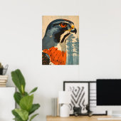 Closeup Portret van een Cooper's Hawk Poster (Thuiskantoor)