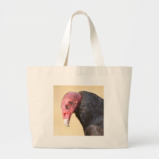 Closeup turkey vulture grote tote bag (Voorkant)