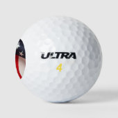 Closeup USA vlag Golfballen (Logo)