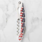 Closeup USA vlag Kurkentrekker (Voorkant)