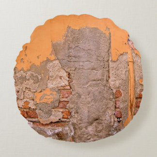 CLOSEUPFOTO VAN ORANJE EN GRIJWIELPAK ROND KUSSEN