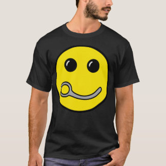 Closing Pin Skydiving Happy Face design Silver Edi T-shirt