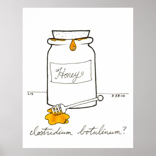 Clostridium botulinum print (Voorkant)