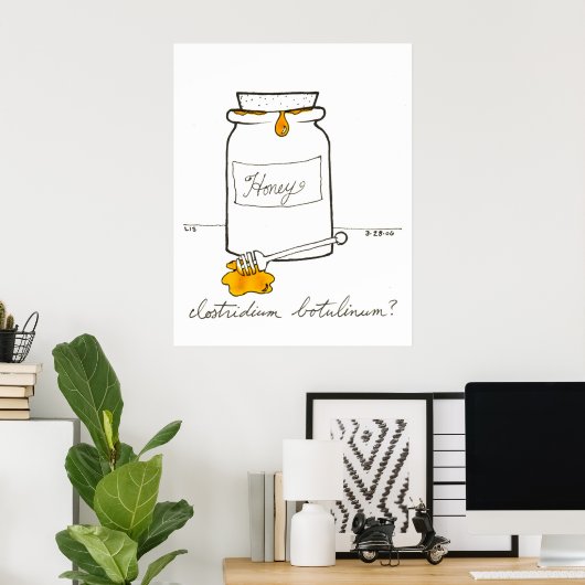 Clostridium botulinum print (Thuiskantoor)