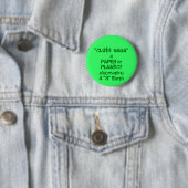 "CLOTH BAGS" vs. papier of plastic Ronde Button 5,7 Cm (In situ)