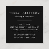 Clothes Hanger | Aanpassingen zeemacht Vierkante Visitekaartje (Achterkant)