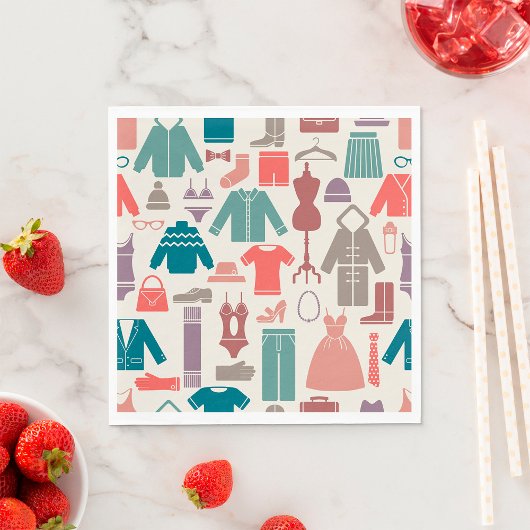 Clothes Icons Napkins Servet